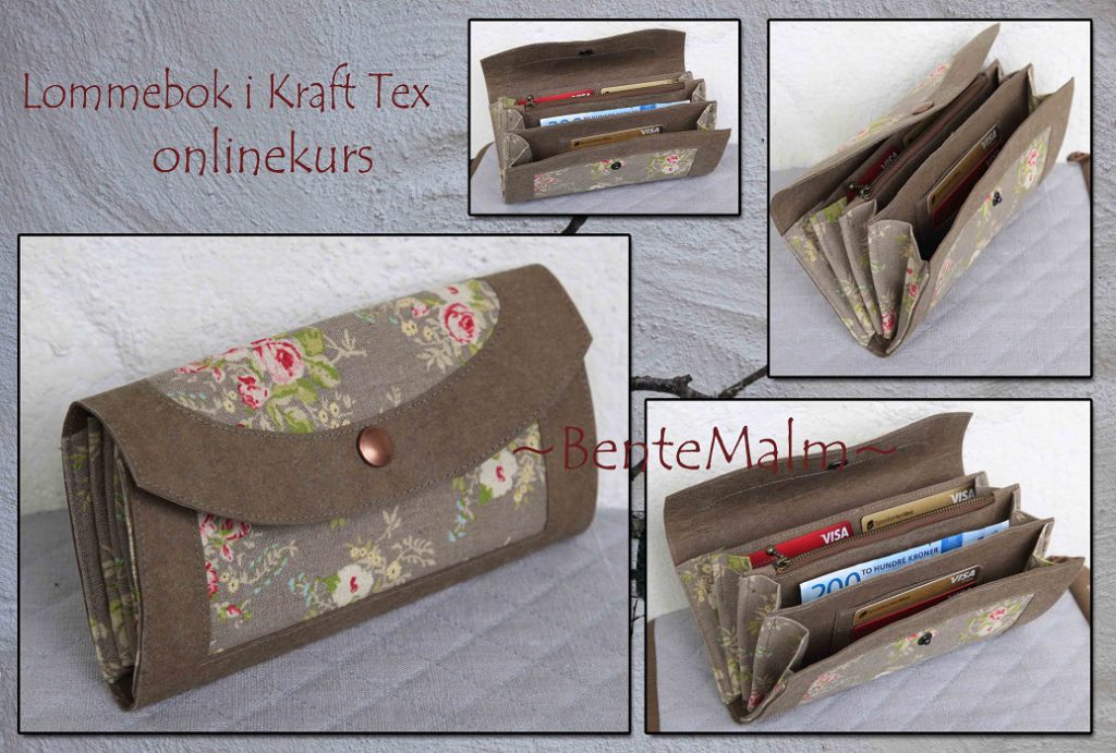 Lommebok i Kraft tex